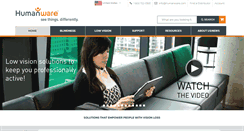 Desktop Screenshot of humanware.com
